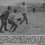 Match d'ouverture 1969 - Lancer protocolaire